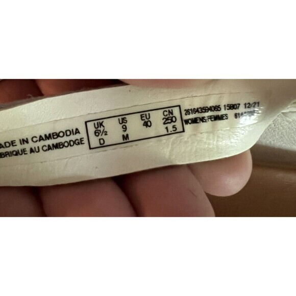 Clarks Kimmei Cork White Leather Platform Wedge Strappy‎ Sandals Sz. 9 - Picture 5 of 5